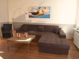 Wohnzimmer zum Relaxen / Ferienhaus "Stadthuus 51" in Husum