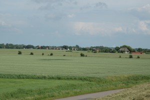 Blick vom Deich / Ferienhaus "Muschelsucher 2" in Nordstrand-Norderhafen