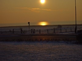 Genießen Sie den Sonnenuntergang in Nordfriesland! / Ferienwohnung "Meerblick" in Husum-Schobuell