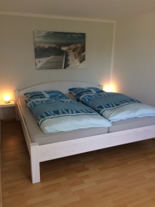 Schlafzimmer / Ferienwohnung "Ferienwohnung Stelter, Urlaub im Koog" in Simonsberg