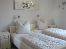 Schlafzimmer / Ferienwohnung ""Kiefhuck"" in Nordstrand