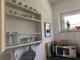Eine Nespresso-Maschine vorhanden. / Ferienhaus "Bungalow Kleine Auszeit" in Husum