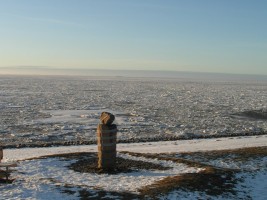 das Watt im Winter / Ferienwohnung "Urlaub-schön und apart" in Husum