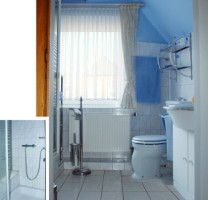 Bad / Dusche / Ferienwohnung "Ferienwohnung-Nordsee-Husum" in Husum