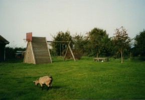 Schaukel und Spielwiese / Ferienwohnung "Ferienwohnung Gloe" in Uelvesbüll